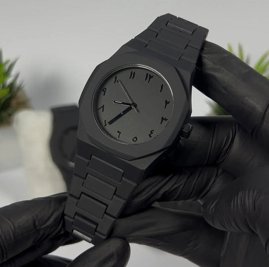 Black Arabic Aura Watch
